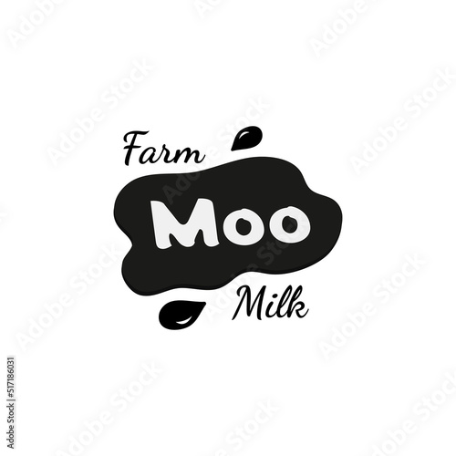Logo for farm milk "Moo"