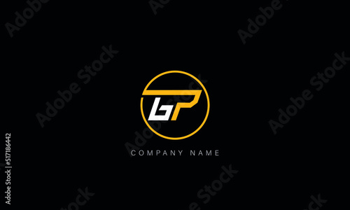 GP, PG Abstract Letters Logo Monogram