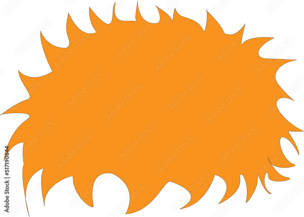 Hair cartoon style yellow Hair cartoon style yellow