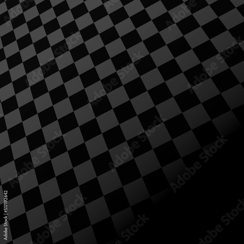 Czarne tło szachownica