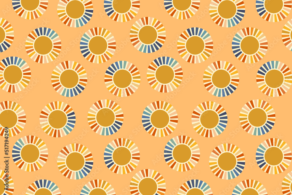 Sun groovy retro abstract geometric pattern 70s 80s background. Sun groovy retro abstract geometric pattern 70s 80s background.