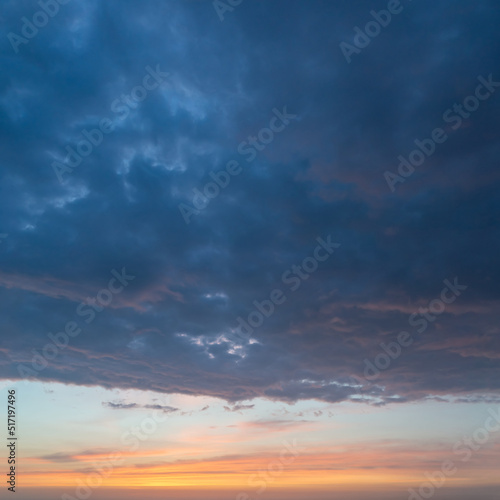 Fantastic clouds at sunrise