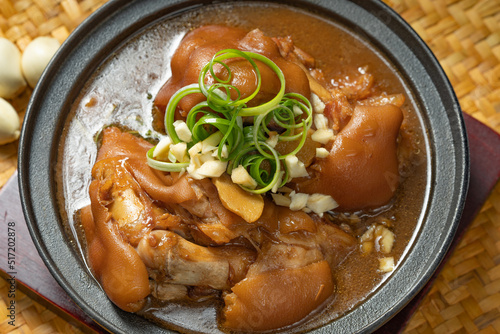 Chinese traditional food sauce pork trotters
