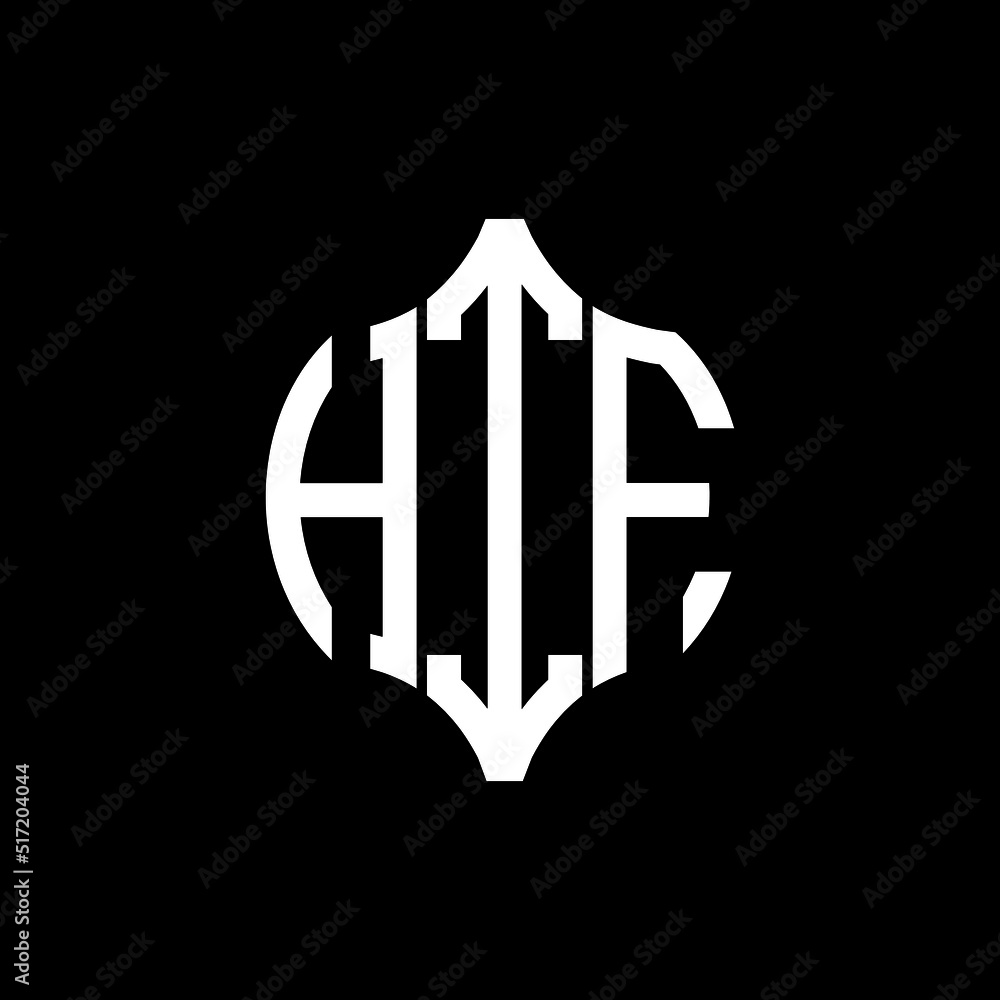 HIF letter logo. HIF best black background vector image. HIF Monogram logo design for