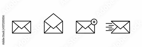 Send message icon in white background. flat message design. message vector. set of message icon.