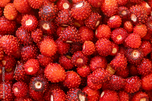 background of red ripe strawberries