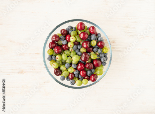 Delicious fresh berries in a bowl for a complete and healthy diet