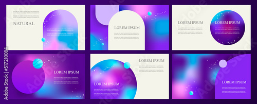 Set of abstract web banners templates. Presentation. Modern minimalist design. Space explore. Horizontal banners. EPS 10