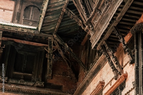 Historic Nepali Woodcraft and Architecture photo