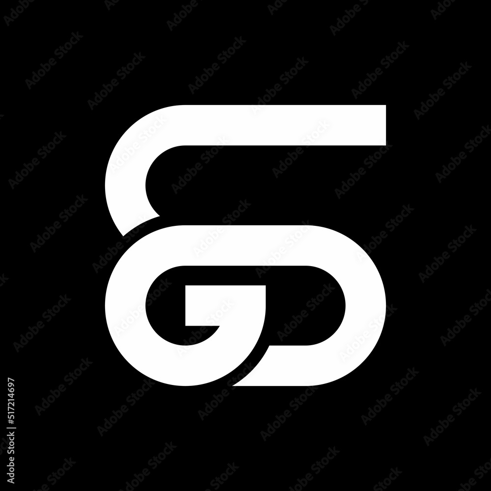 Modern unique letter GDS or SGD logo icon design template elements. Modern unique letter GDS or SGD logo icon design template elements.