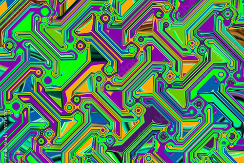 Abstract and contemporary digital art design