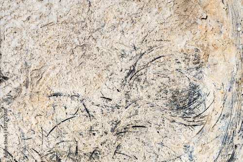 Cement on plastic texture