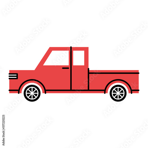 red truck mean transport