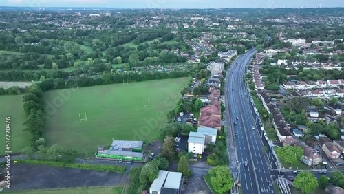 Aerial view of Hendon in London, United Kingdom photo