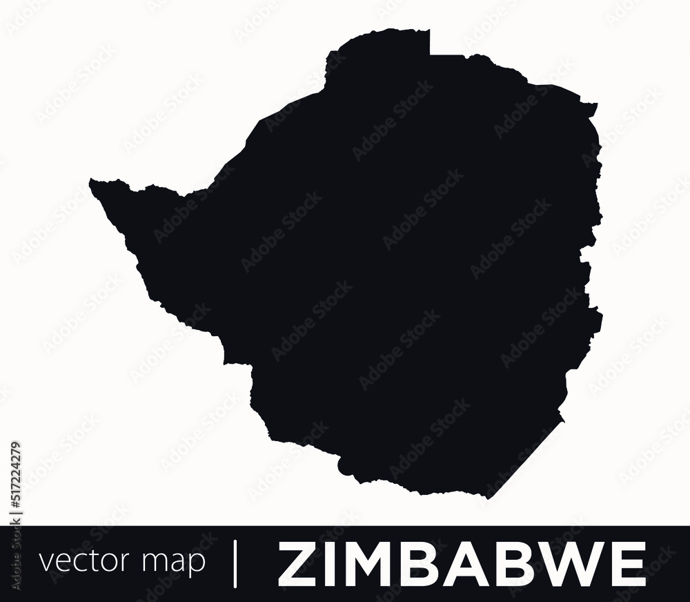 High Detailed Vector Map - Zimbabwe