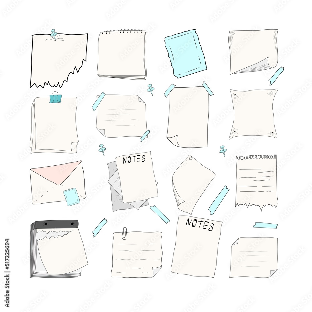 Set Of Paper Sheets Notebook And Tear off Calendar Copy Space Blank set-of-paper-sheets-notebook-and-tear-off-calendar-copy-space-blank