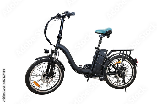 modern electric bike isolated