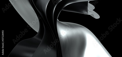 Black background with 3d sh...