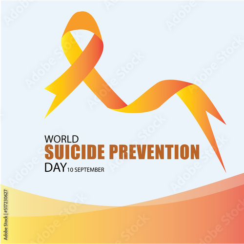 Vector illustration of World Suicide Prevention Day. Simple and elegant design