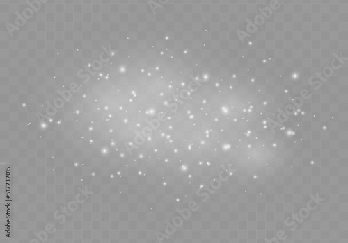 Abstract sparkles isolated on a transparent background. Bokeh lights effect. Vector dust sparks and bright stars shine with special light effect. Christmas sparkling magical. Vector illustration