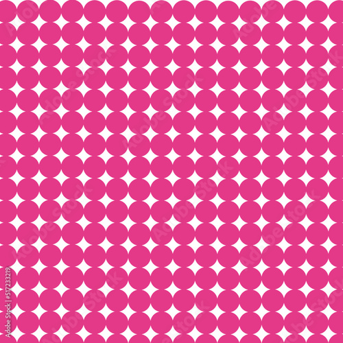 Fondo con círculos de color rosa.