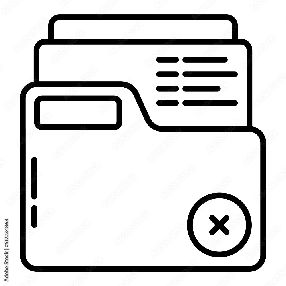folder icon and cross symbol on transparent background folder icon and cross symbol on transparent background