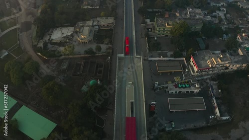 Aerial view of metro station Rawalpindi Pakist photo