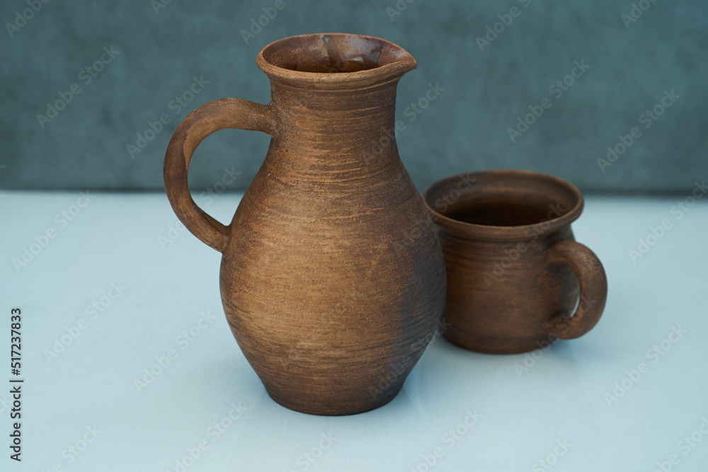 Ceramics, a ceramic product made with your own hands, made on a potter's wheel, a jug, a mug, clay. Ceramics, a ceramic product made with your own hands, made on a potter's wheel, a jug, a mug, clay.