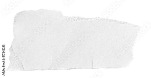 white paper on a white isolated background