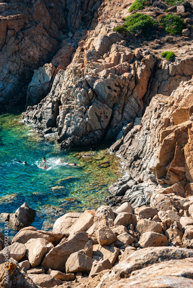 Sardegna, caletta nei pressi di Capo Spartivento, Italia, Europa Sardegna, caletta nei pressi di Capo Spartivento, Italia, Europa