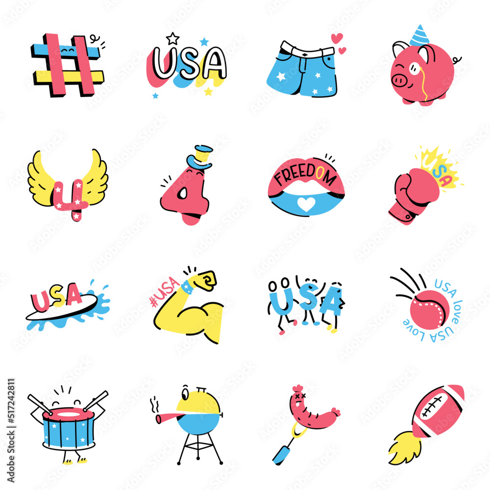 Bundle of Independence Day Stickers
Bundle of Independence Day Stickers