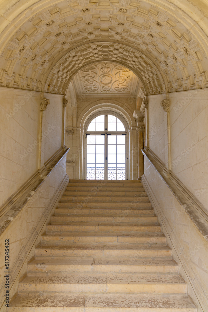 Serrant castle interior (Chateau de Serrant), Saint-Georges-sur-Loire,  Maine-et-Loire department, France