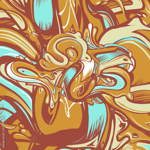 Abstract Graffiti Swirl