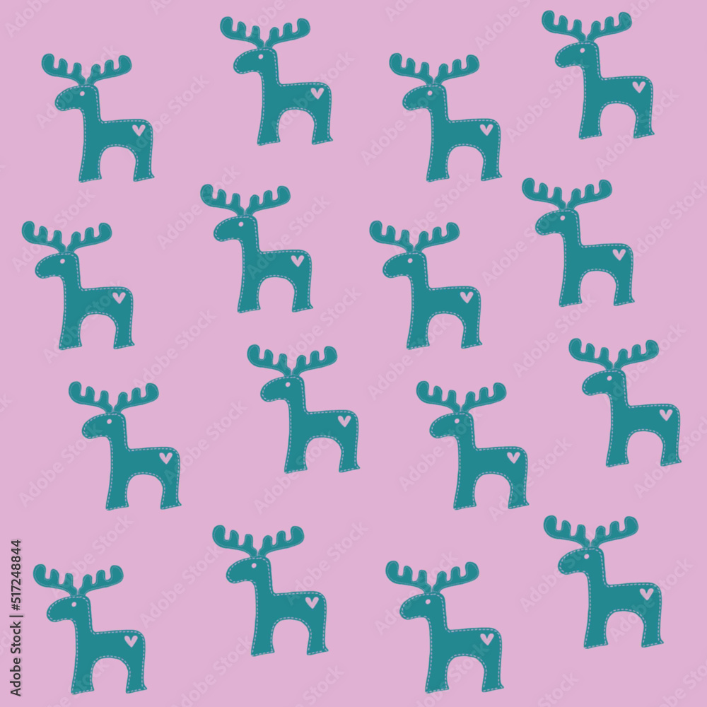vector, pattern, illustration, animal, christmas, deer, cartoon, reindeer, seamless, design, decoration, symbol, silhouette, winter, xmas, nature, art, card, holiday, icon, texture, people, baby, wall