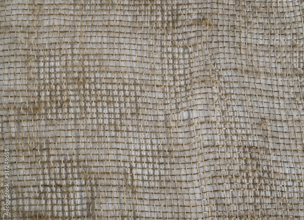Fabric burlap textil background, close up Fabric burlap textil background, close up