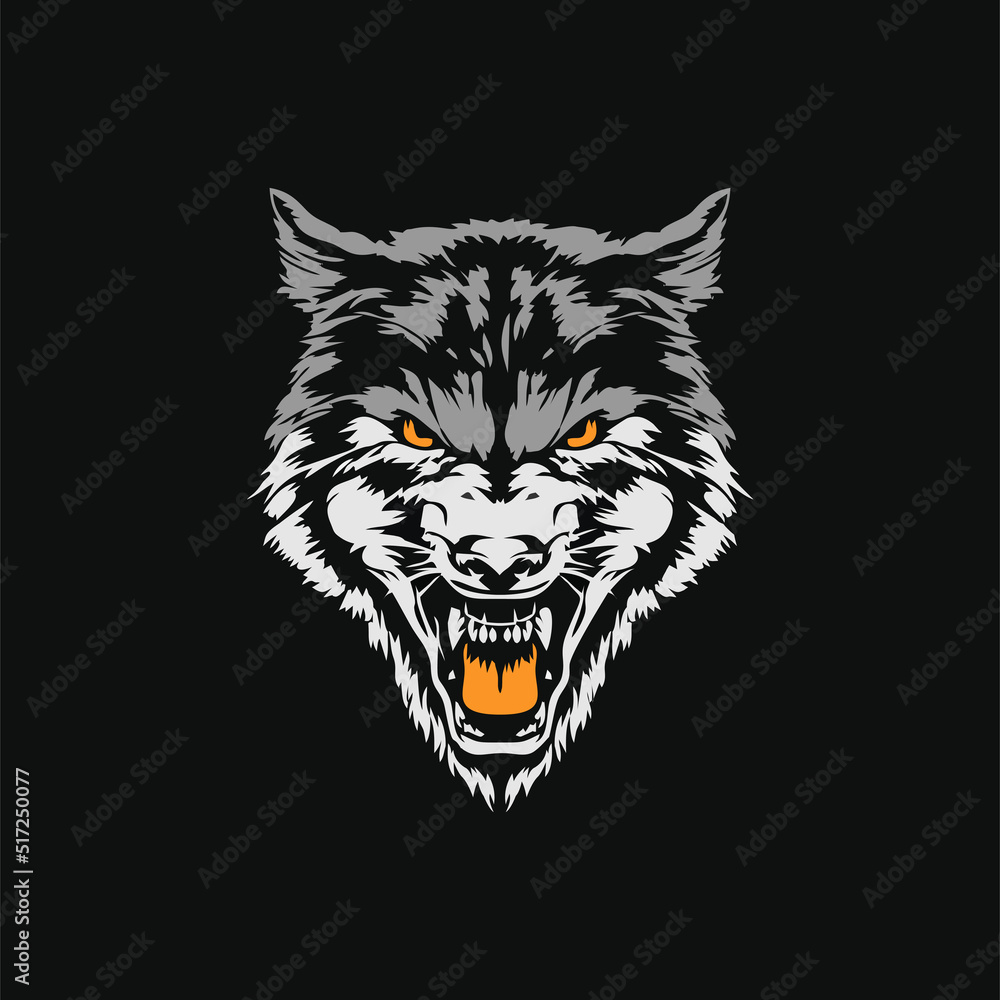 Wolf logo design vector Wolf logo design vector