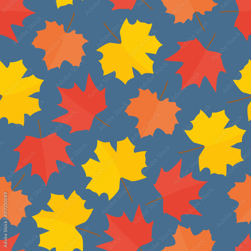 seamless pattern of autumn maple leaves, great for wrapping, textile, wallpaper, greeting card- vector illustration seamless pattern of autumn maple leaves, great for wrapping, textile, wallpaper, greeting card- vector illustration