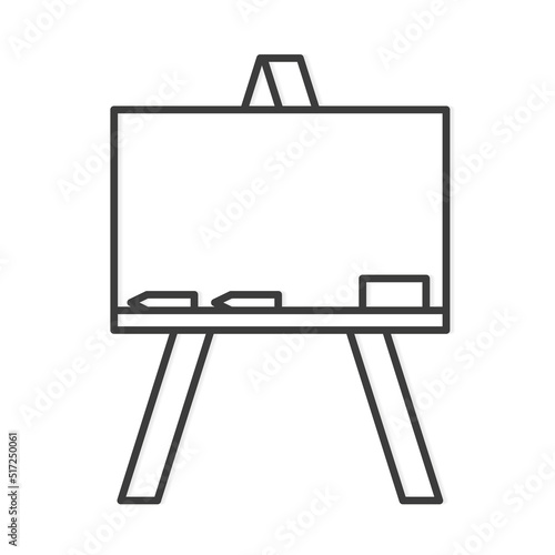easel, chalkboard, flipchart icon- vector illustration