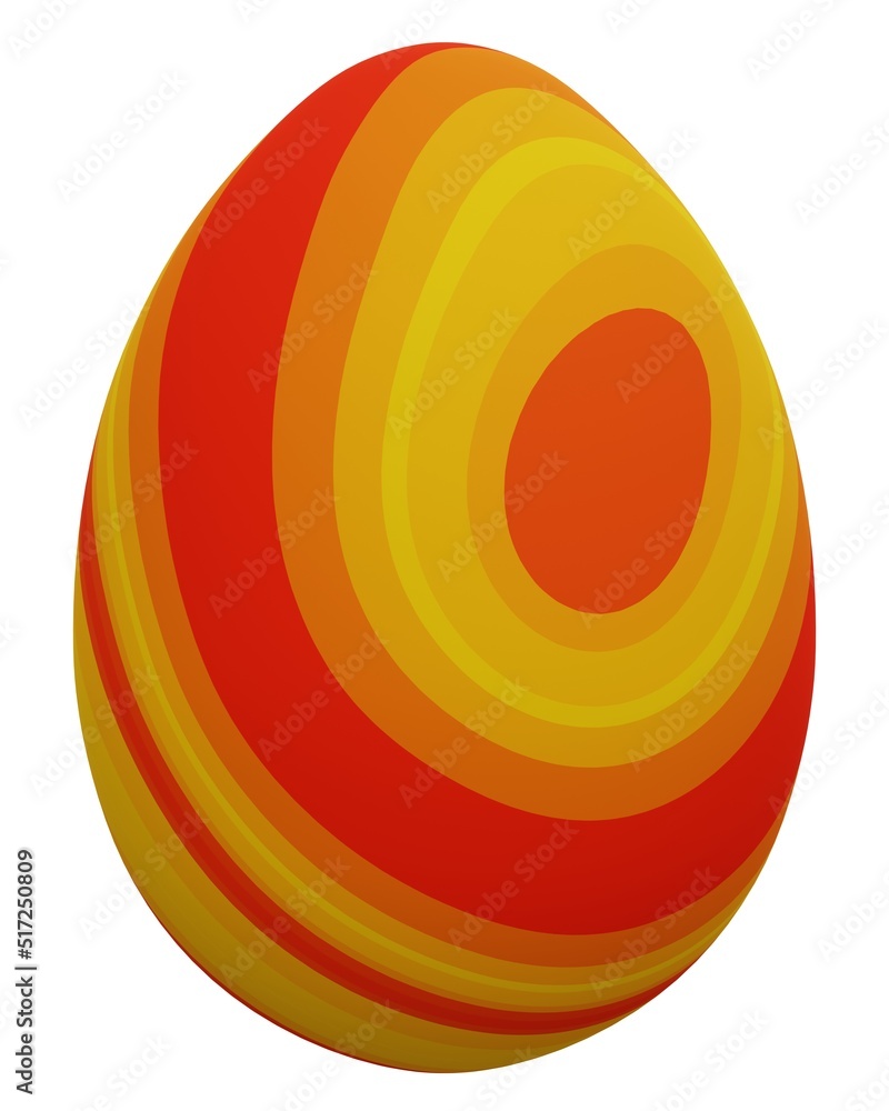 Obraz premium Easter egg icon. 3d rendering. 