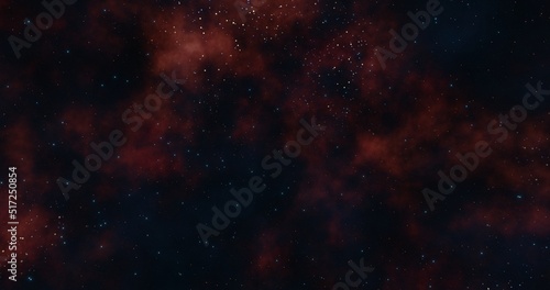 Nebula background. Galaxy in the universe. 3d rendering. 