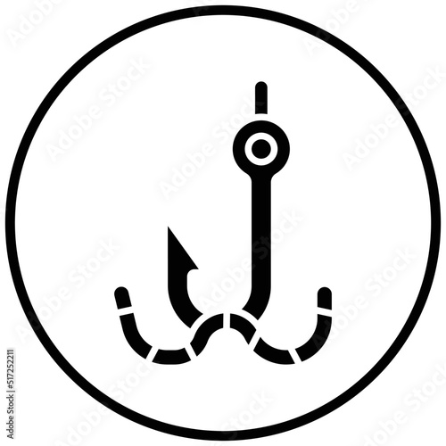 Bait Fishing Icon Style