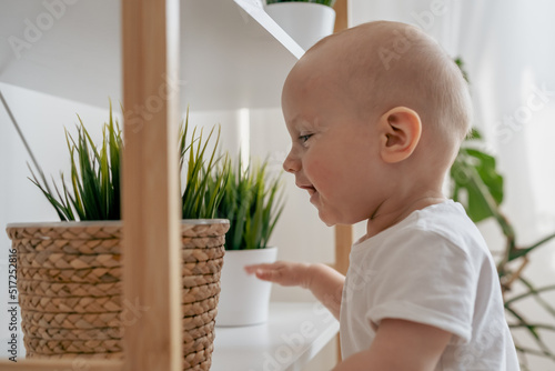 Close up shot of the little kid gently looking at the home plans with happy cheerful faces while exploring world and nature. Nature education, montessori and observation skills concept