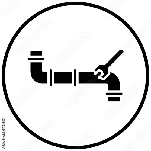 Pipe Fixing Icon Style