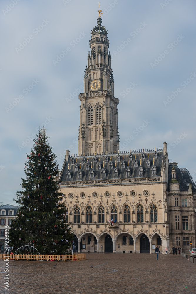 the cathedral with christmas tree