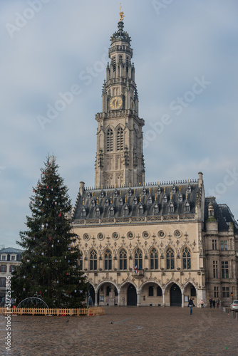 the cathedral with christmas tree
