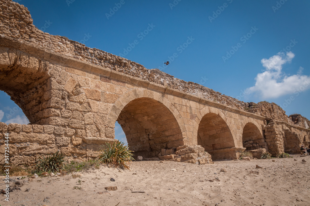 Aqueduc de Césarée en Israël