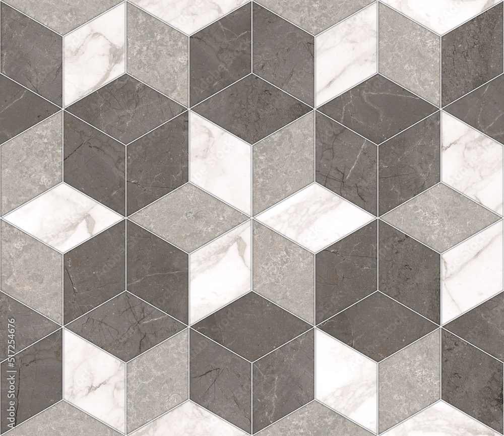 Geometric decor.Cement Tile Floor. Marble Tile. Marble Pattern Texture Used  For Interior Exterior Ceramic Wall Tiles And Floor Tiles. Stock  Illustration | Adobe Stock