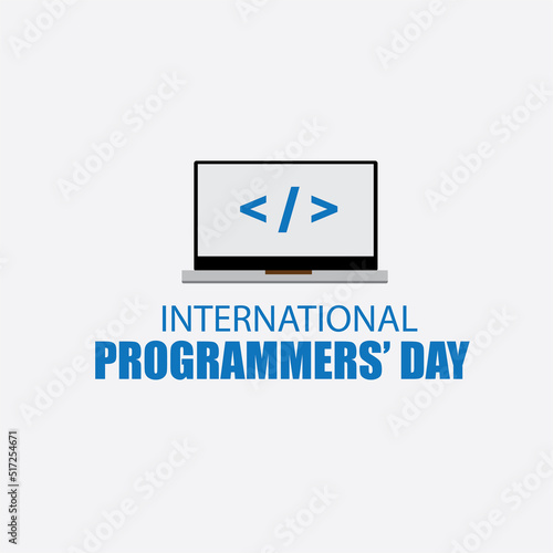 International Programmers Day Vector. Simple and elegant design