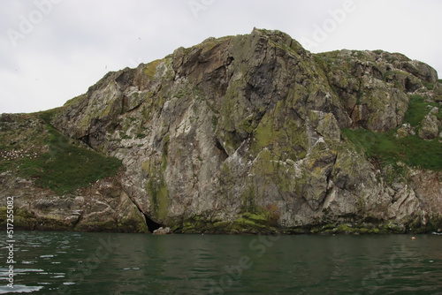 Large Rocky Outcrop and Cave at the Water