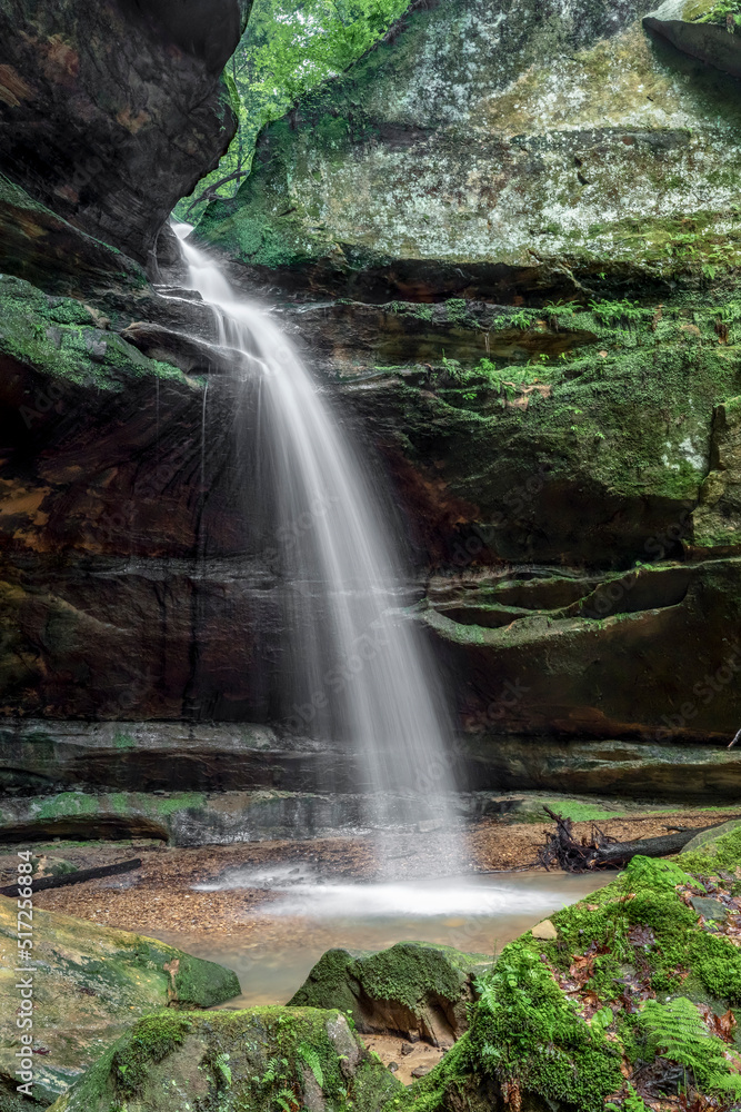 After spring rains, a beautiful ephemeral waterfall on Queer Creek ...